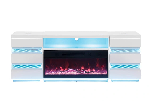 Mueble para TV Terni con chimenea