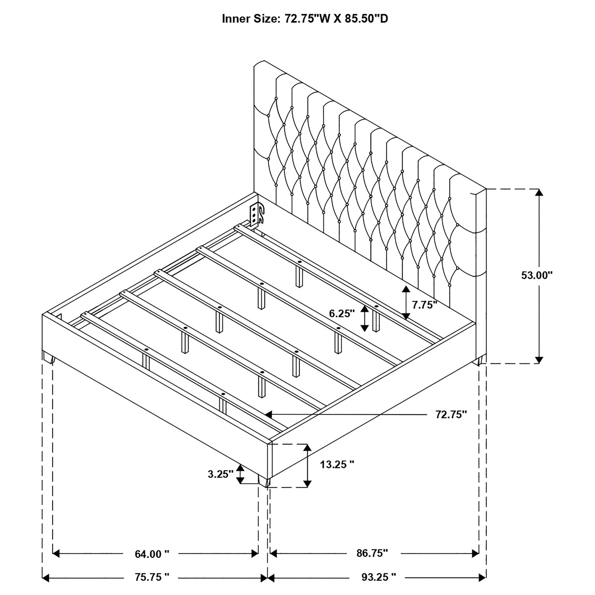 Chloe Panel Bed