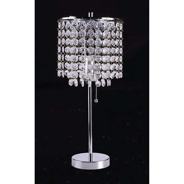 Lámpara de Mesa Perla Cromo