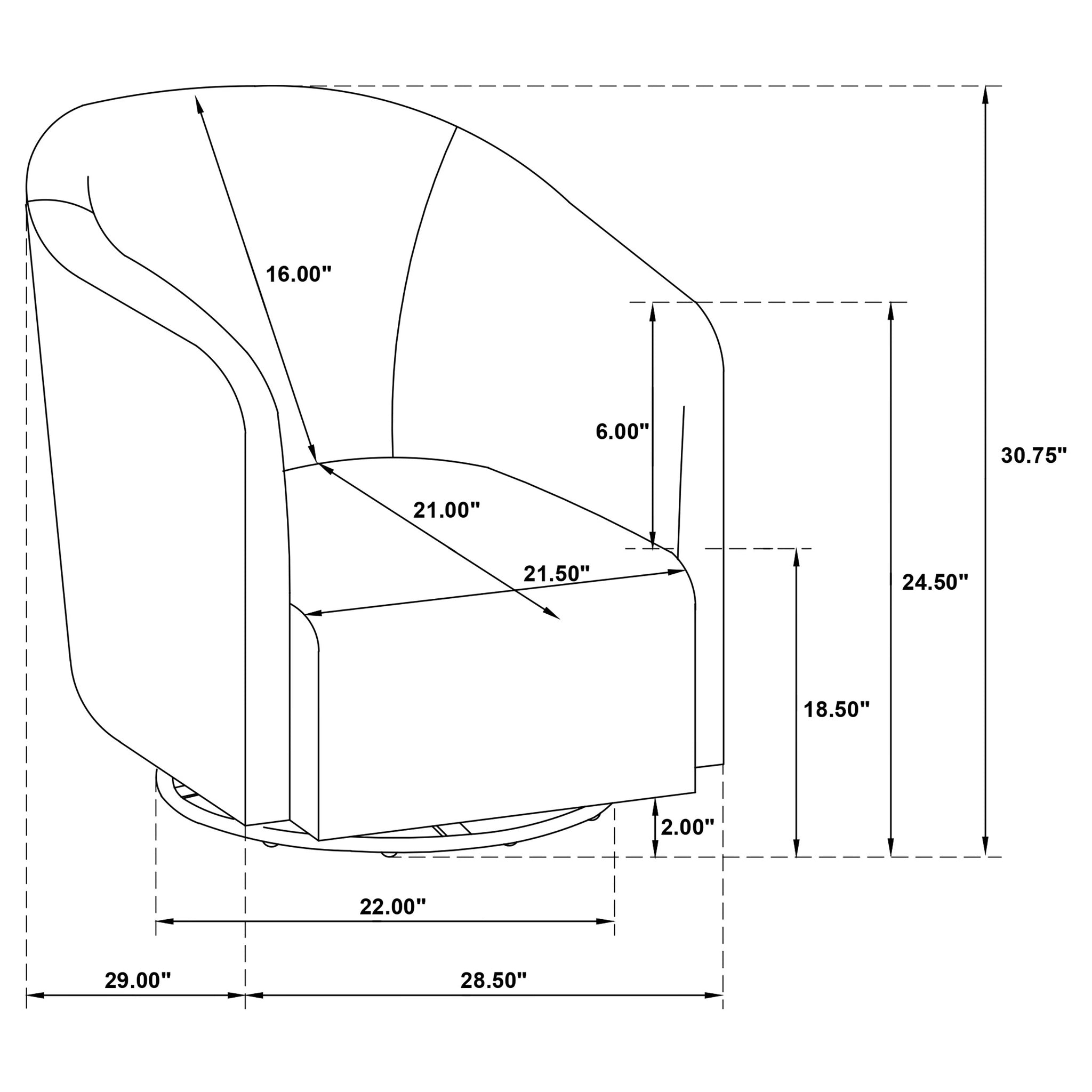 Sillón giratorio Mossbrook