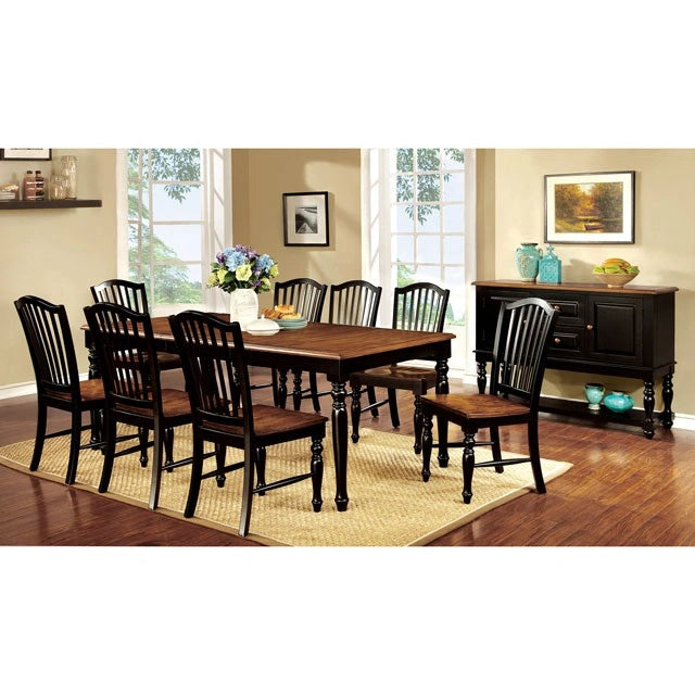 Servidor Mayville negro/roble envejecido