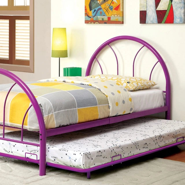 Cama matrimonial Rainbow Negra, Blanca, Plateada, Negra y Verde