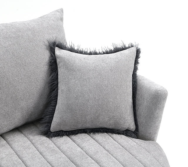 Sillón giratorio con mechones Hoople Channel