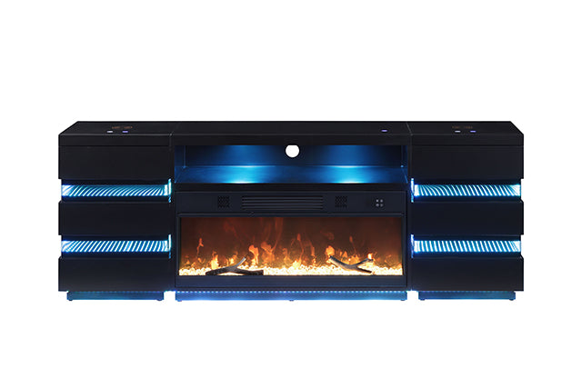Mueble de TV Terni con chimenea