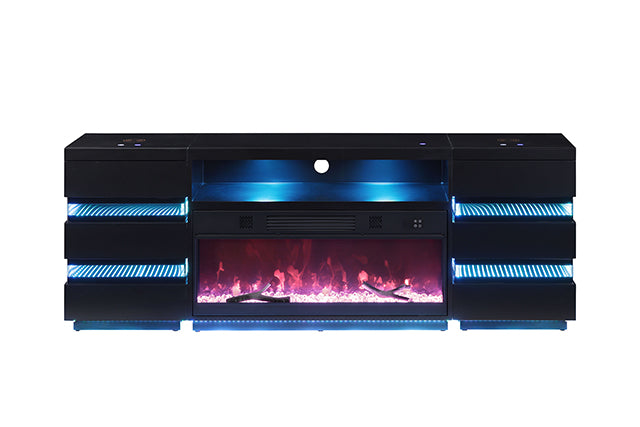 Mueble de TV Terni con chimenea