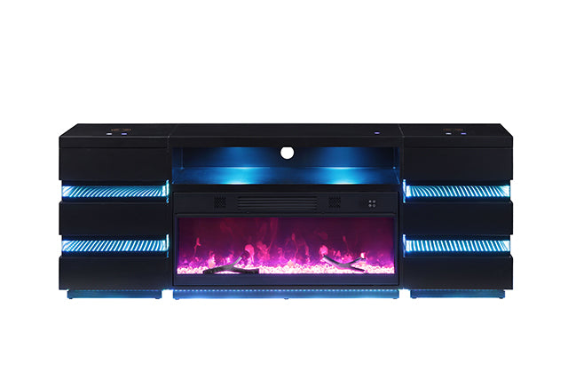 Mueble de TV Terni con chimenea
