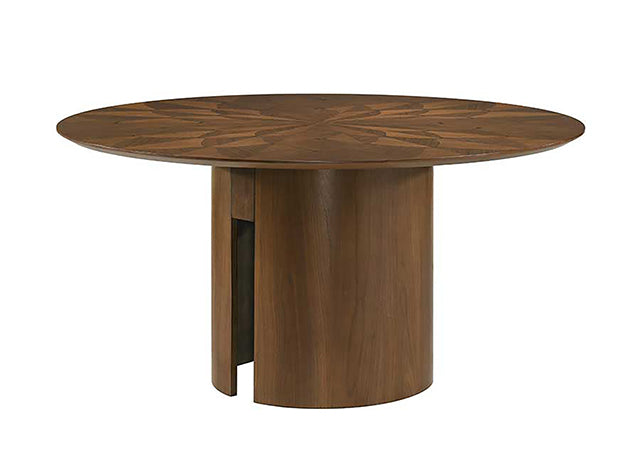 Juego de mesa de comedor redonda Hillerod de 5 piezas