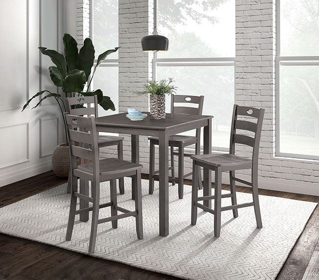 Juego de mesa de altura de mostrador de 5 piezas Lubbock