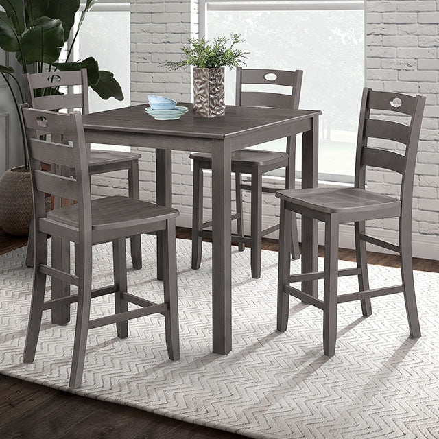 Juego de mesa de altura de mostrador de 5 piezas Lubbock