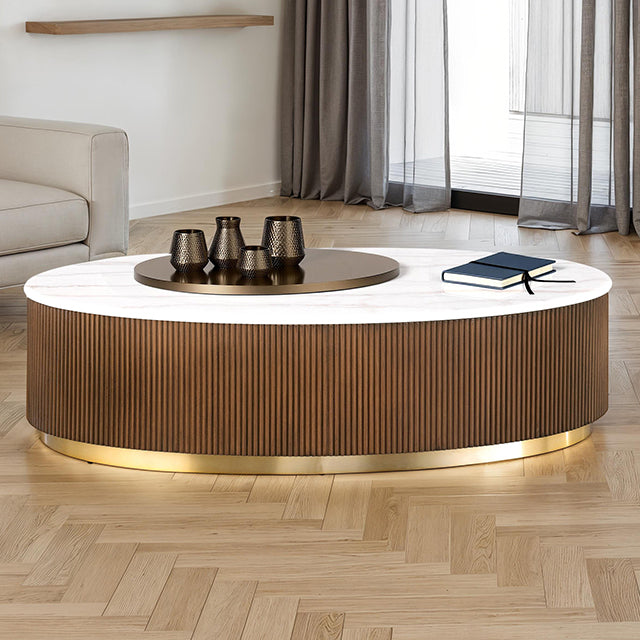 Mesa de centro ovalada Virden