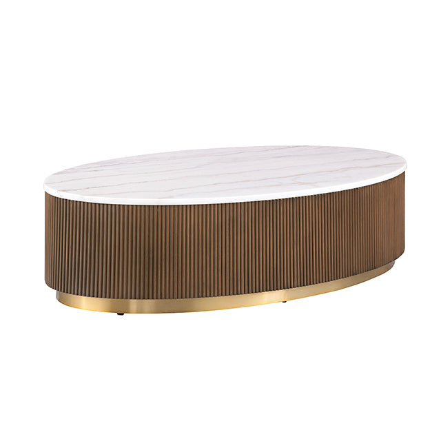 Mesa de centro ovalada Virden