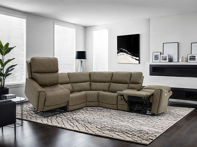 Seccional Orpheus Power con sillón reclinable elevador