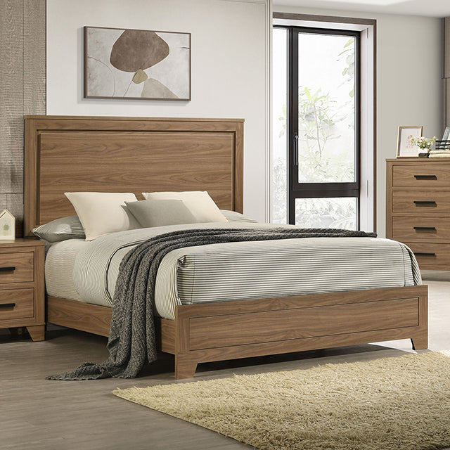 Juego de dormitorio Queen Panelli de 5 piezas con 2 mesas de noche