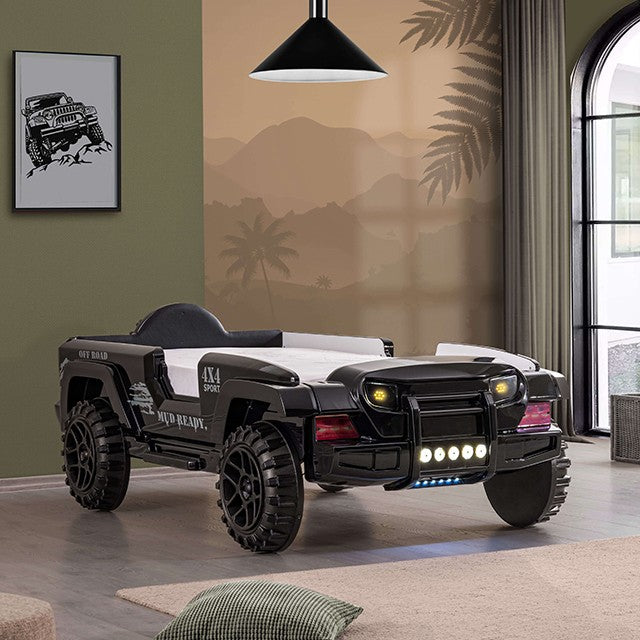 Cama individual Randlar negra
