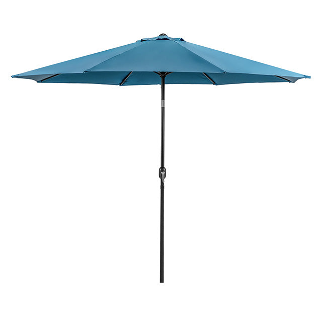 Sombrilla de exterior Mora de 11 pies + base redonda de 21 pulgadas