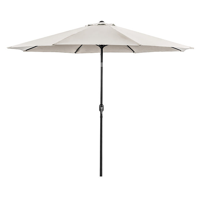 Sombrilla de exterior Mora de 11 pies + base redonda de 21 pulgadas
