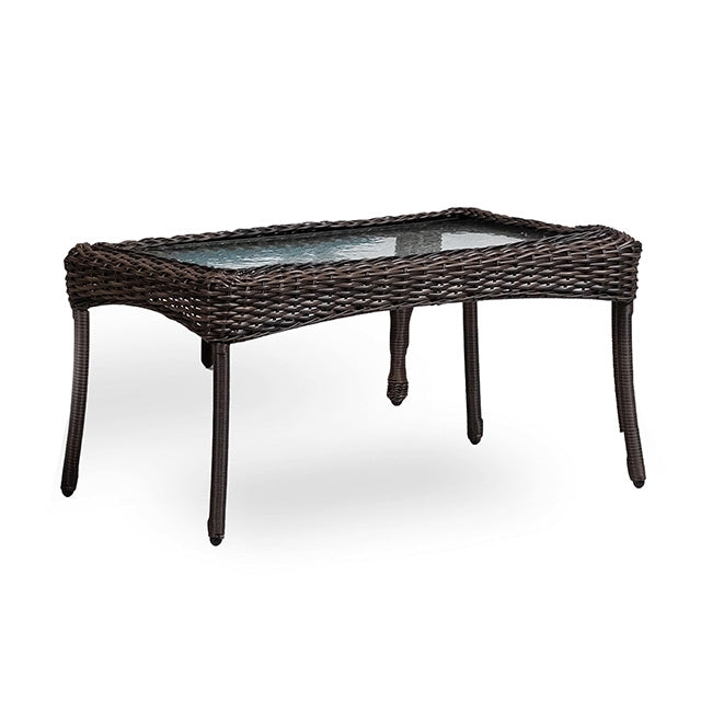 Mesa de centro Oliveri de mimbre