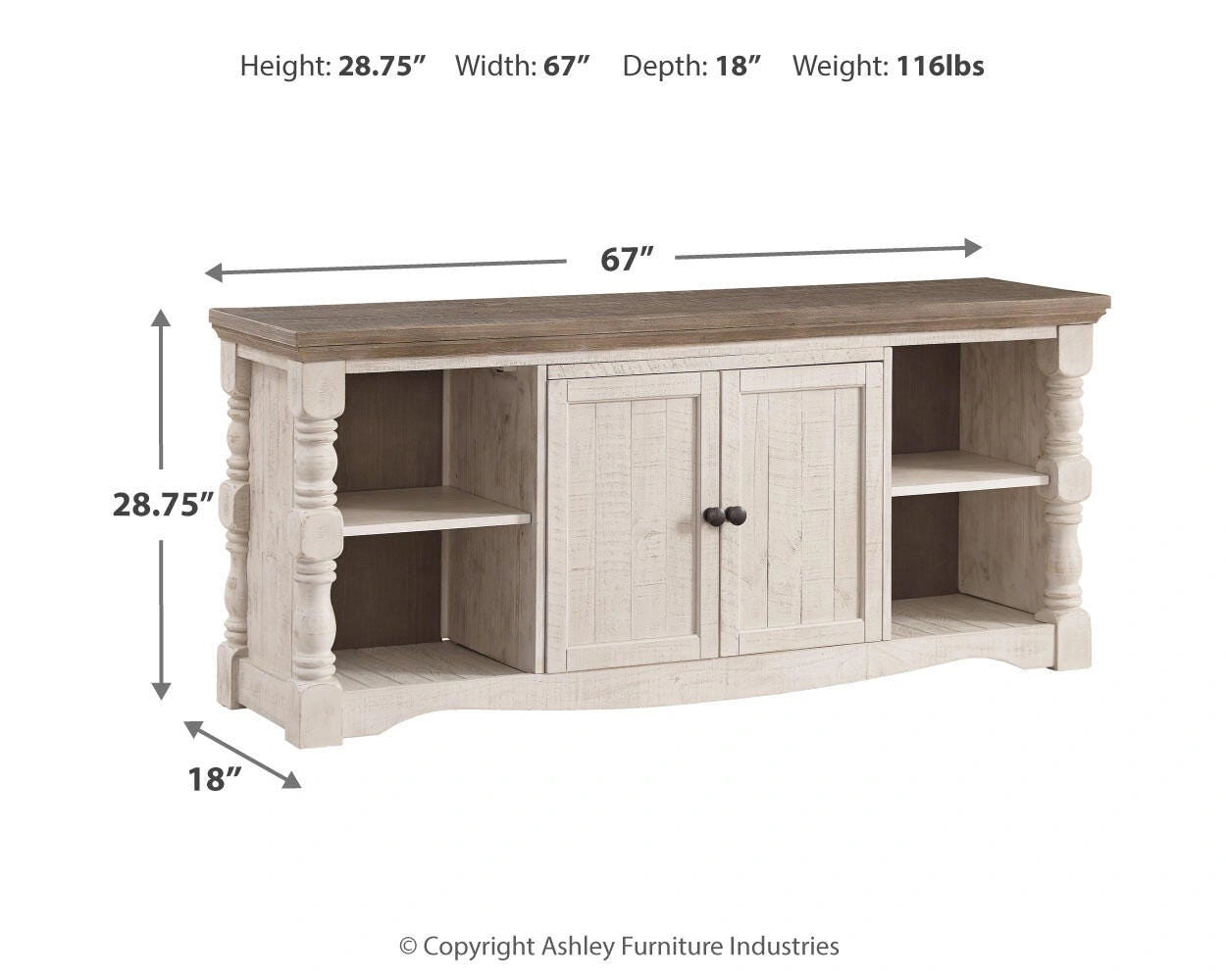 Mueble de TV Havalance de 67"