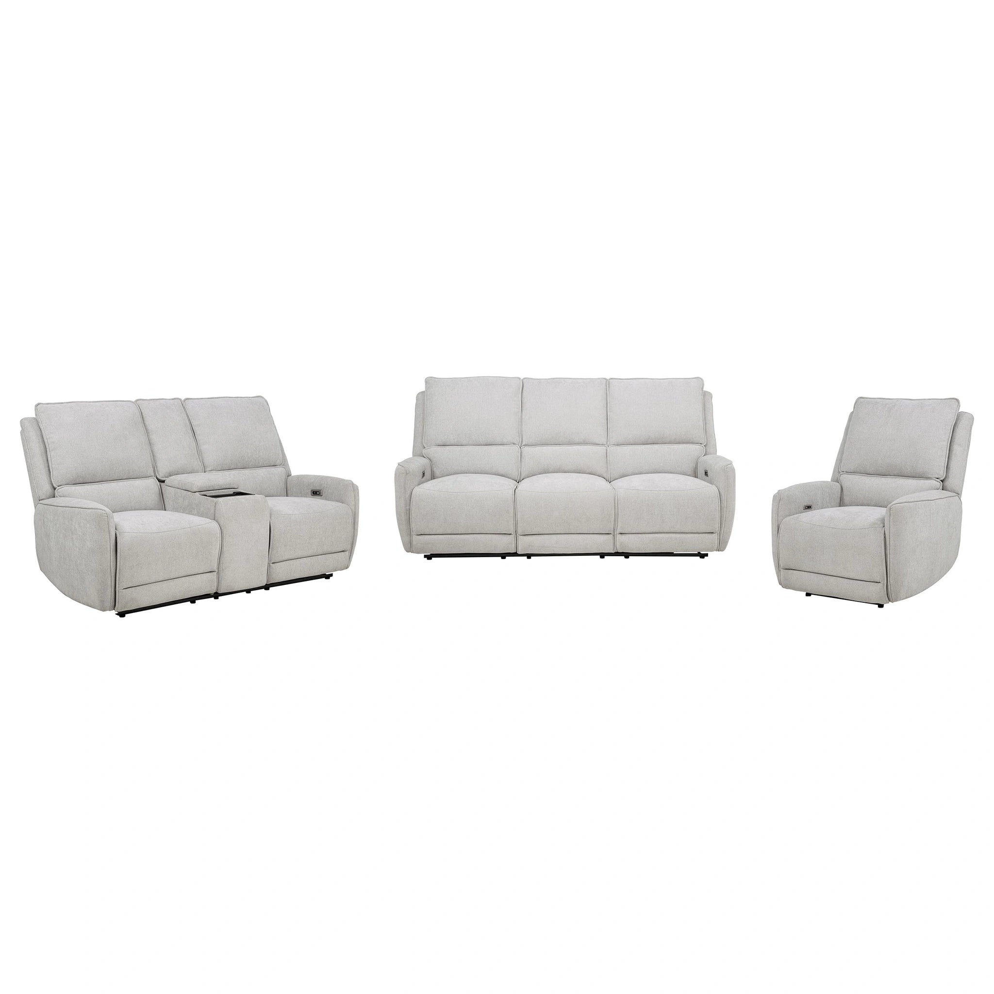Juego de sofá reclinable eléctrico Sylmar