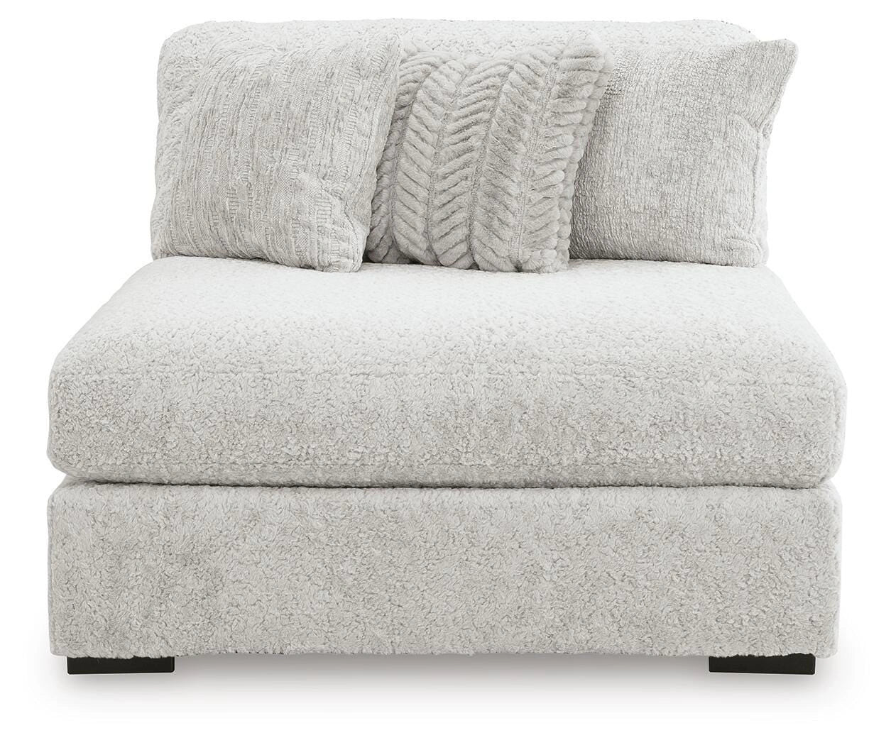 Sofá modular de peluche con chaise longue