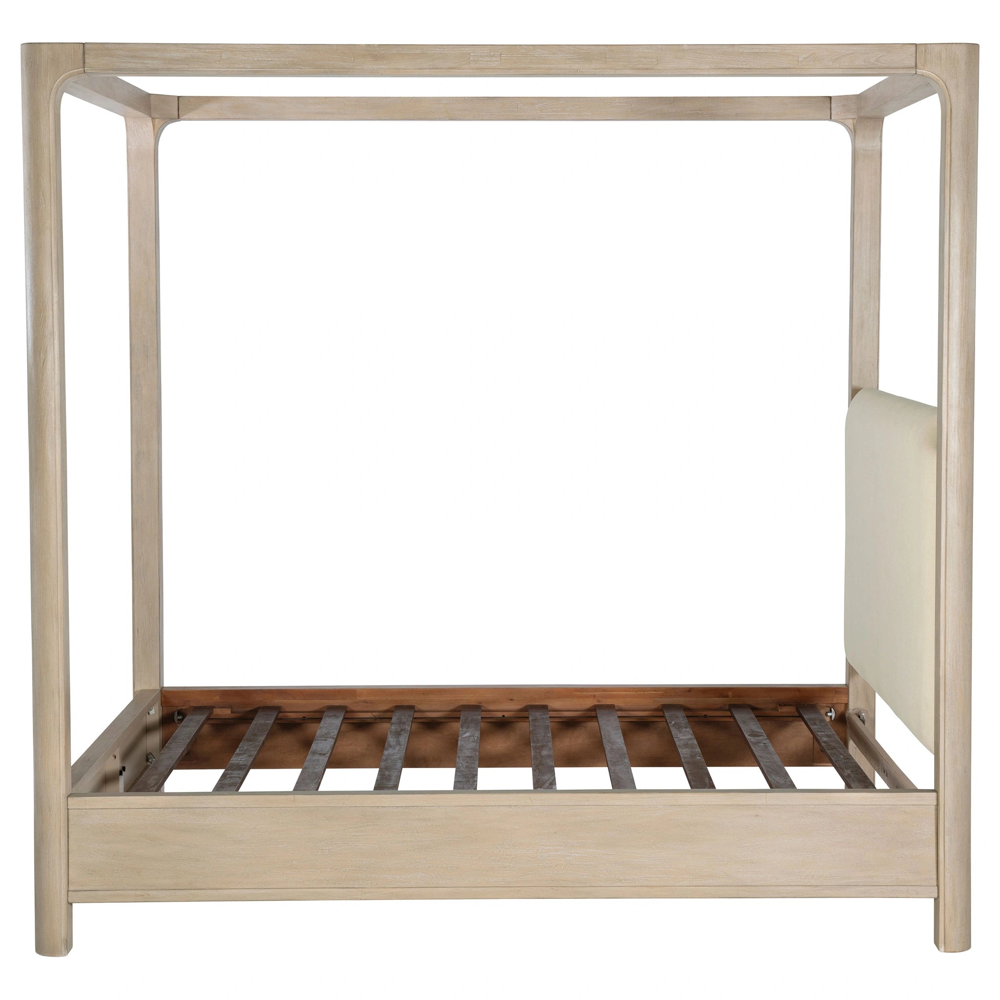 Base de cama con plataforma y dosel Solano