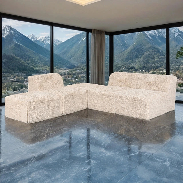 Sofá seccional en L Nappi (espuma comprimida)