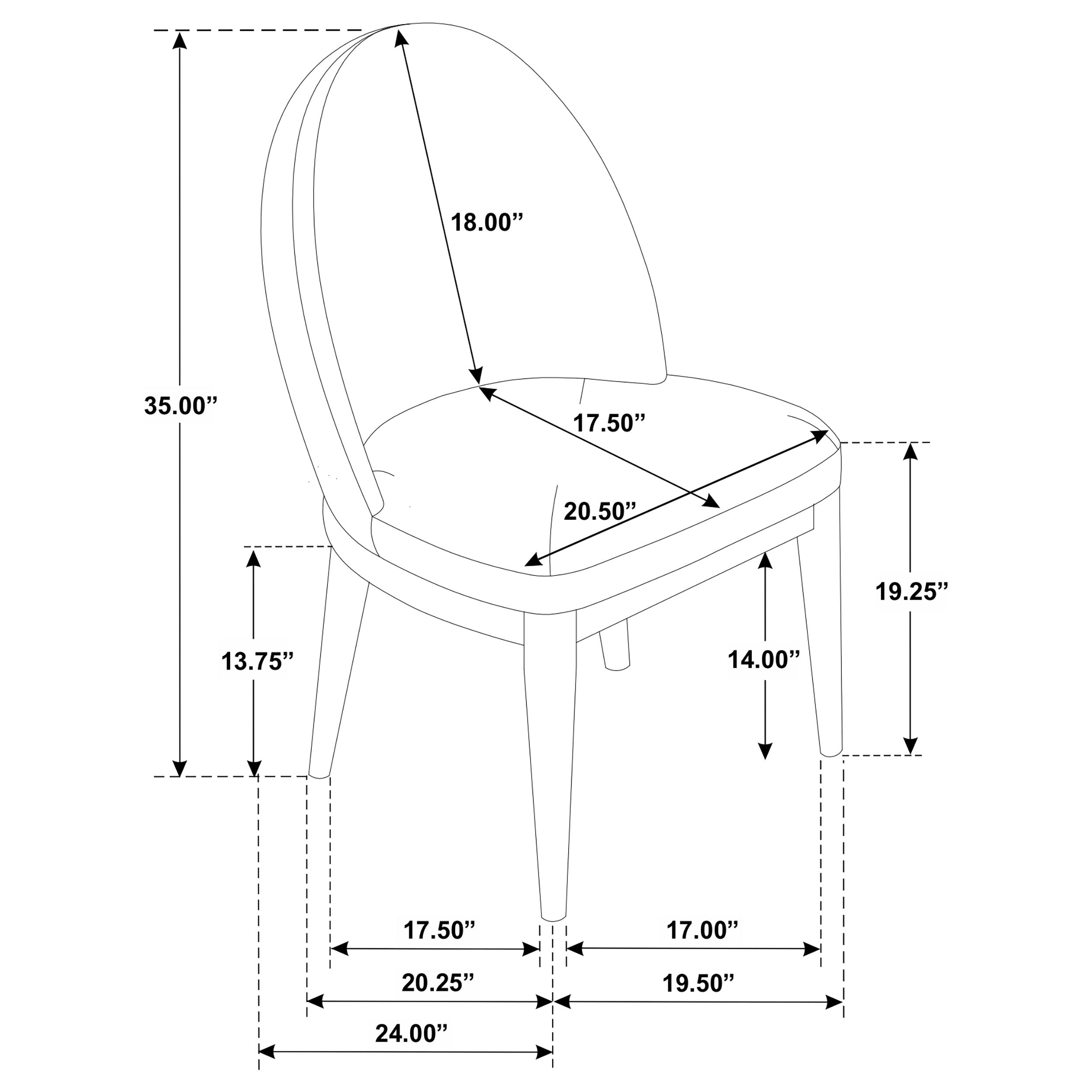 Silla de comedor lateral Solano
