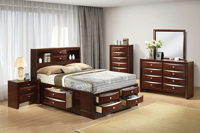 Cama de almacenamiento Zosimo E.King, Full y Queen