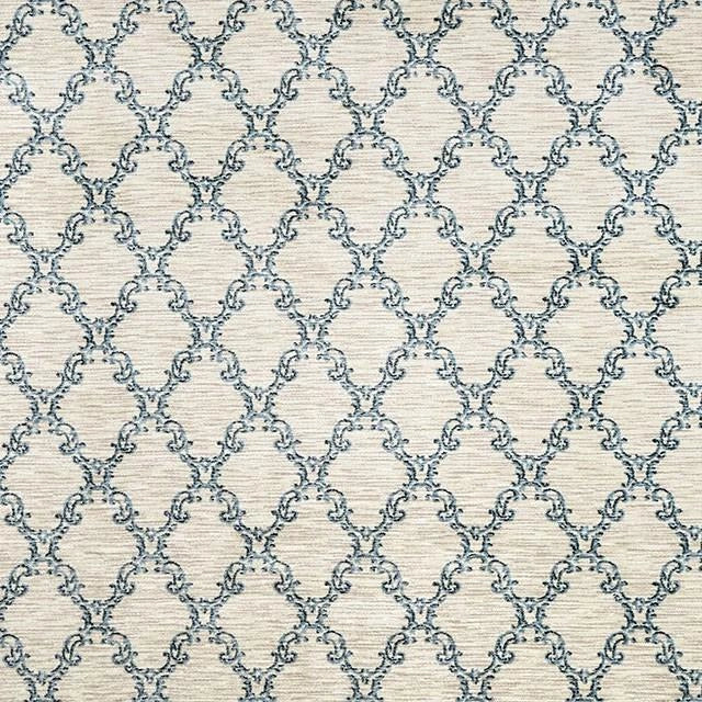 Alfombra de área Acanthus Gris claro/Azul Pequeña y Mediana de 5' x 8'