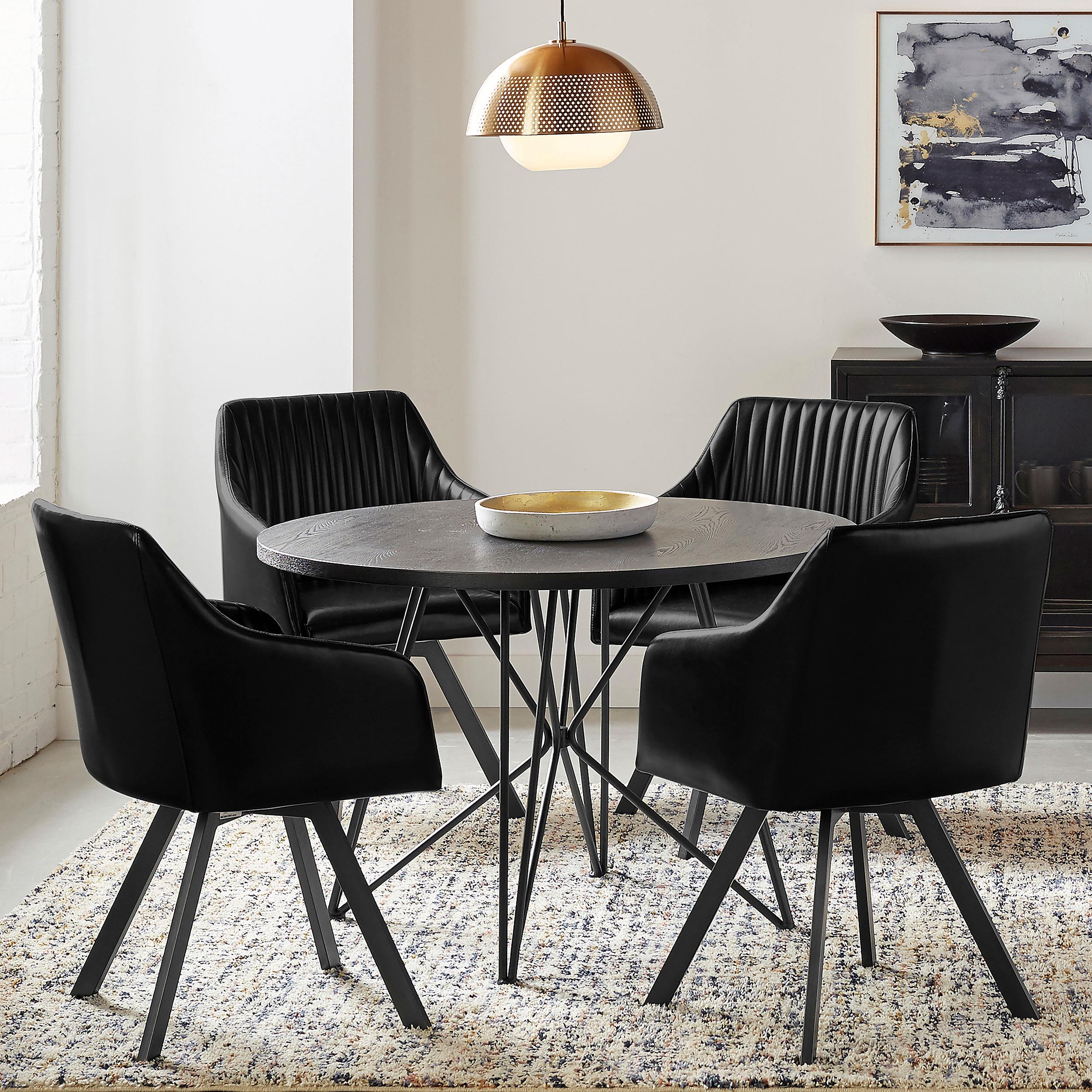 Arika Swivel Dining Arm Chair