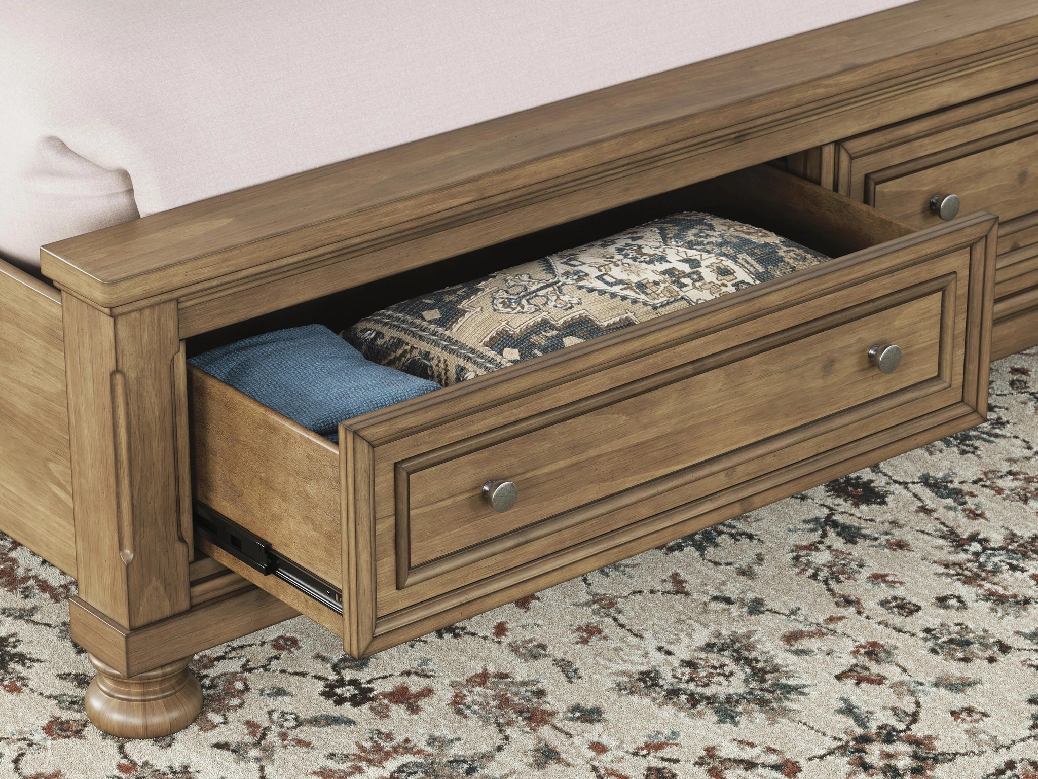 Cama con almacenamiento Feddinger Panel