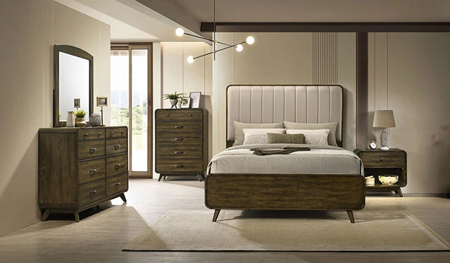 Mesita de noche Heswall con LED