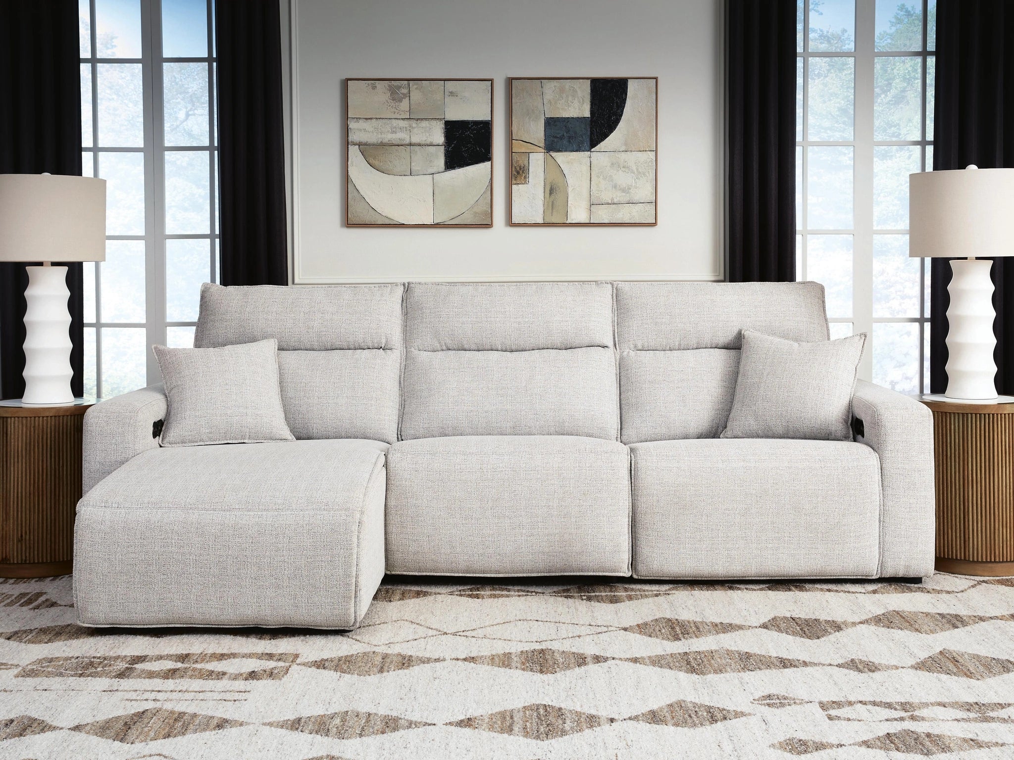 Sofá reclinable Modmax II con chaise lounge