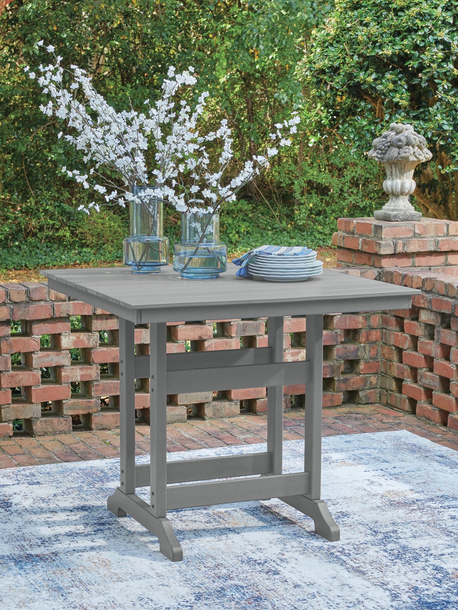Mesa de comedor de altura de mostrador para exterior Sanctuary Beach