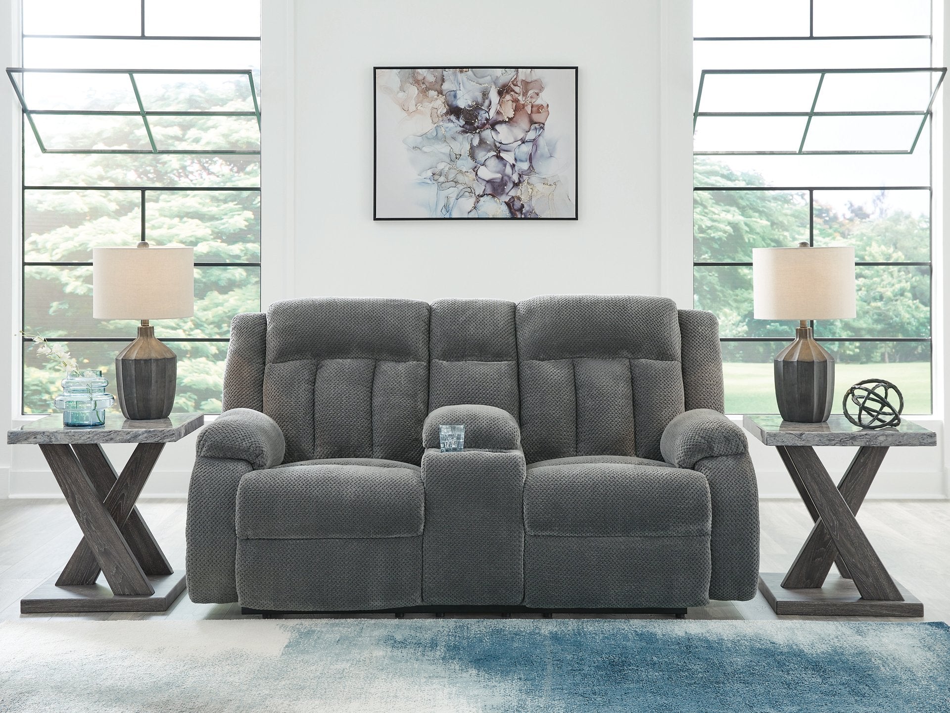 Observation Power Reclining Loveseat with Console
