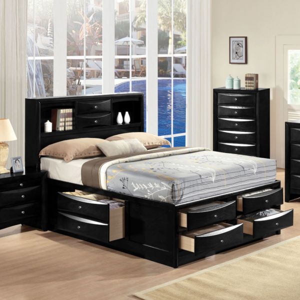 Ireland Full Bed Black