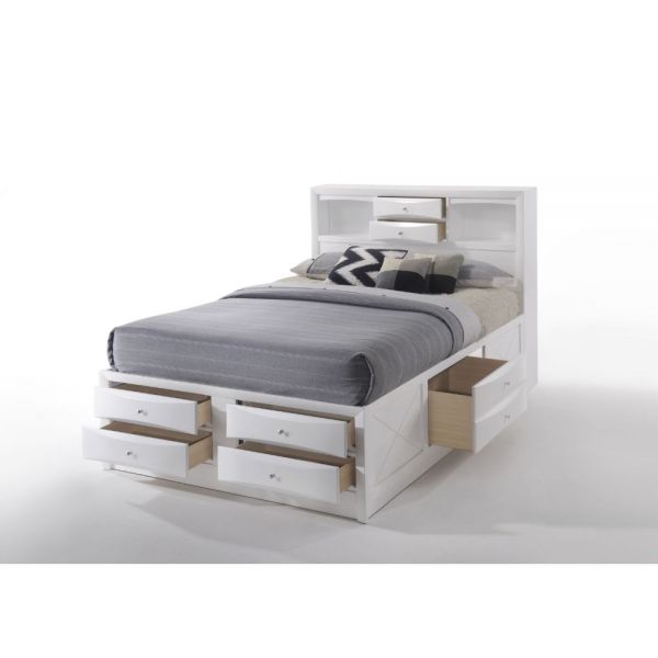 Cama matrimonial Ireland blanca