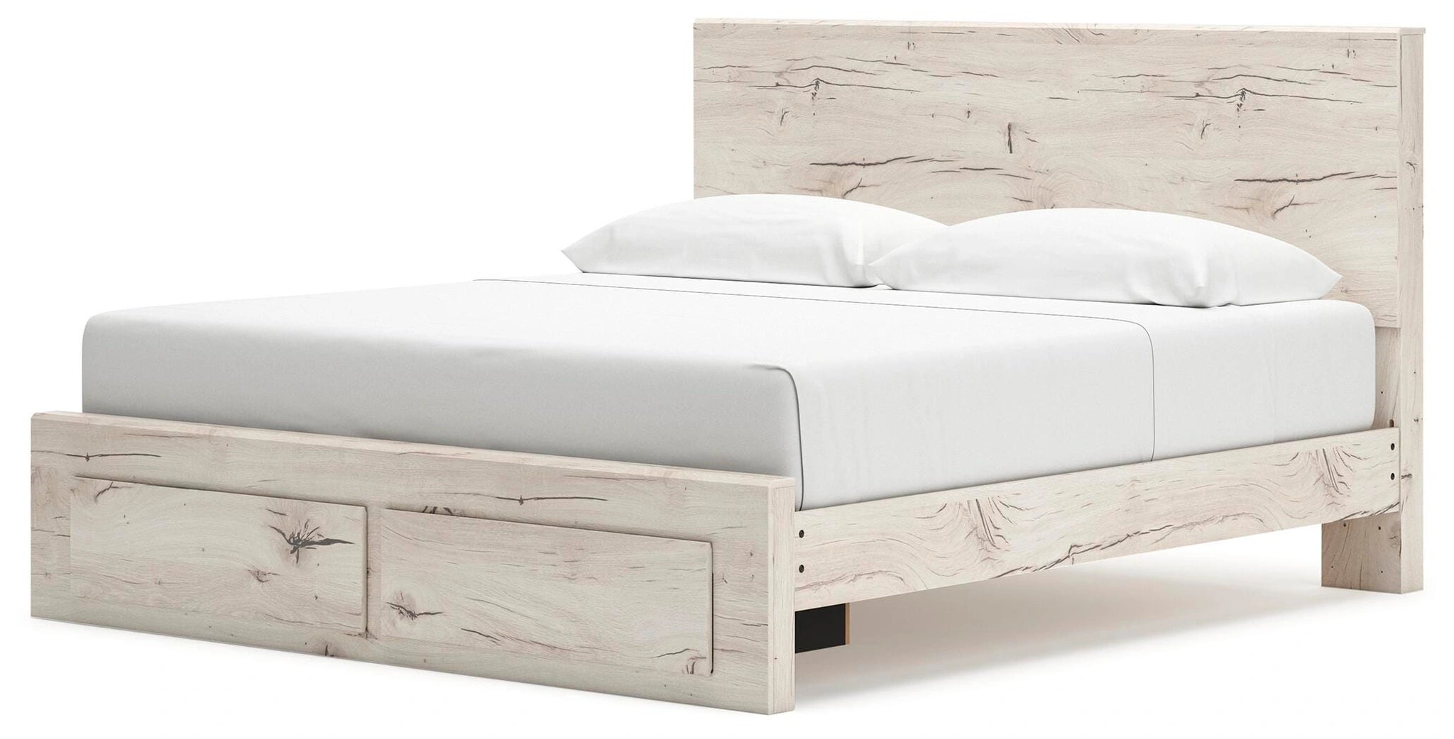 Cama Lawroy con almacenamiento en el panel
