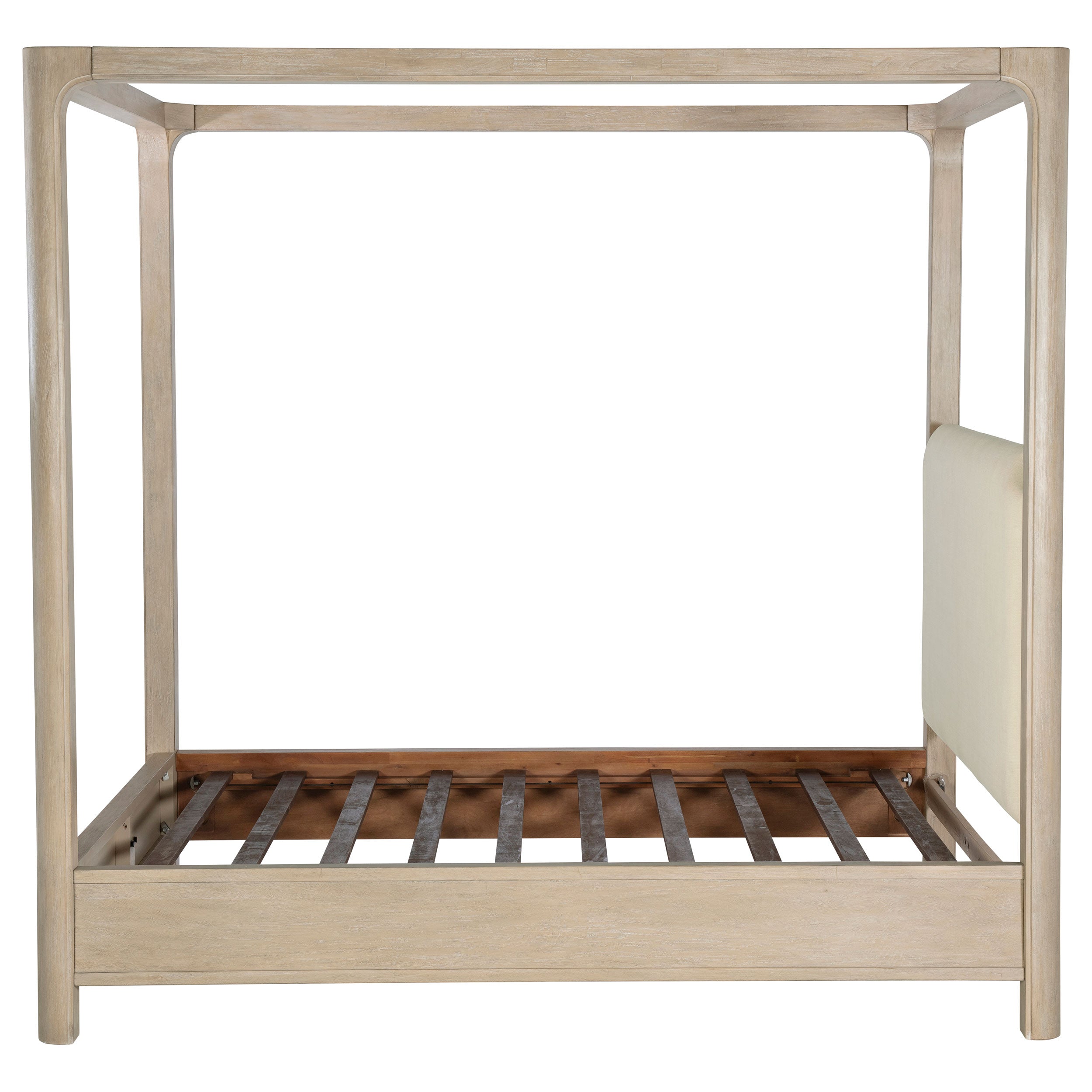 Base de cama con plataforma y dosel Solano
