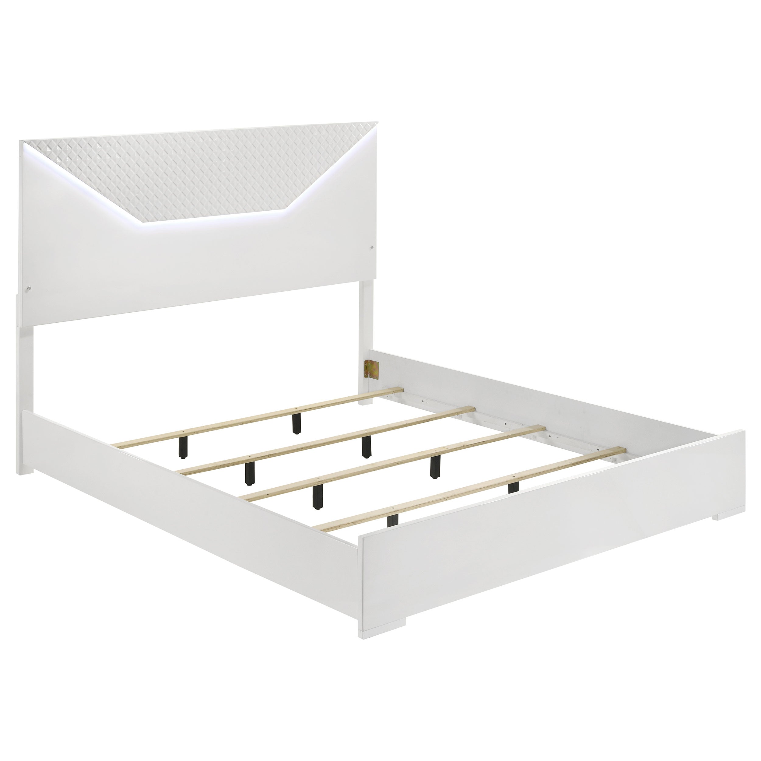 Cama panel Ives con iluminación LED