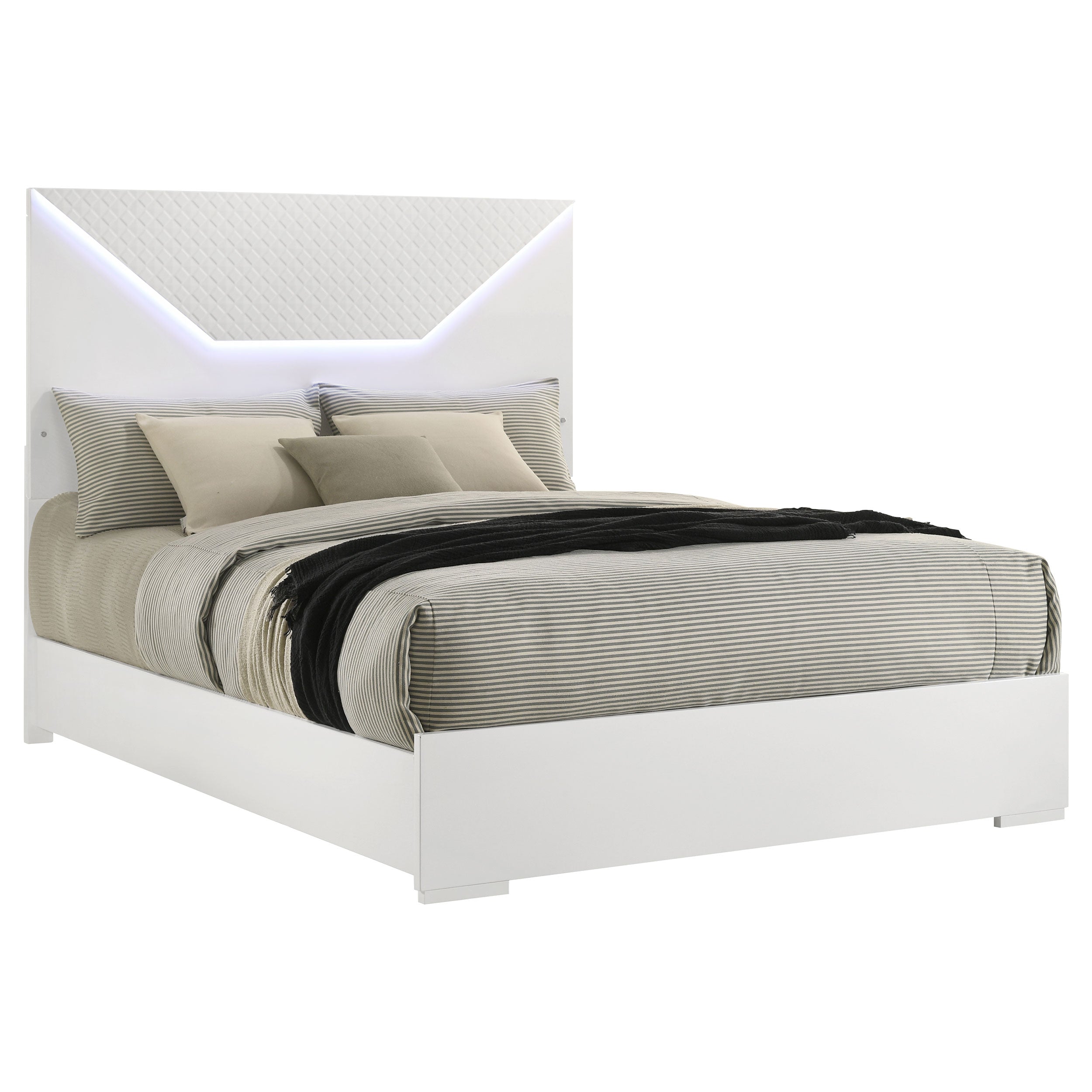 Cama panel Ives con iluminación LED