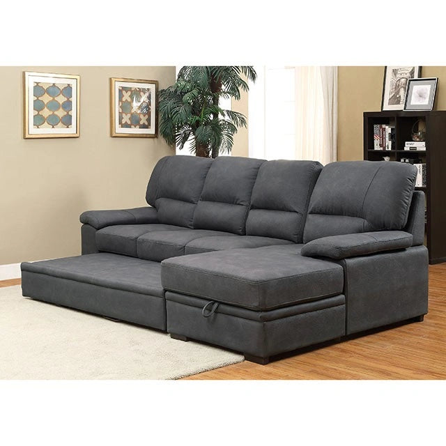 Seccional ALCESTER Brown & Gray con Sofá Cama, Fresno
