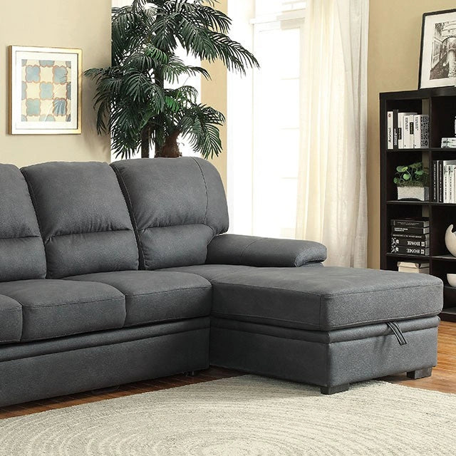 Seccional ALCESTER Brown & Gray con Sofá Cama, Fresno