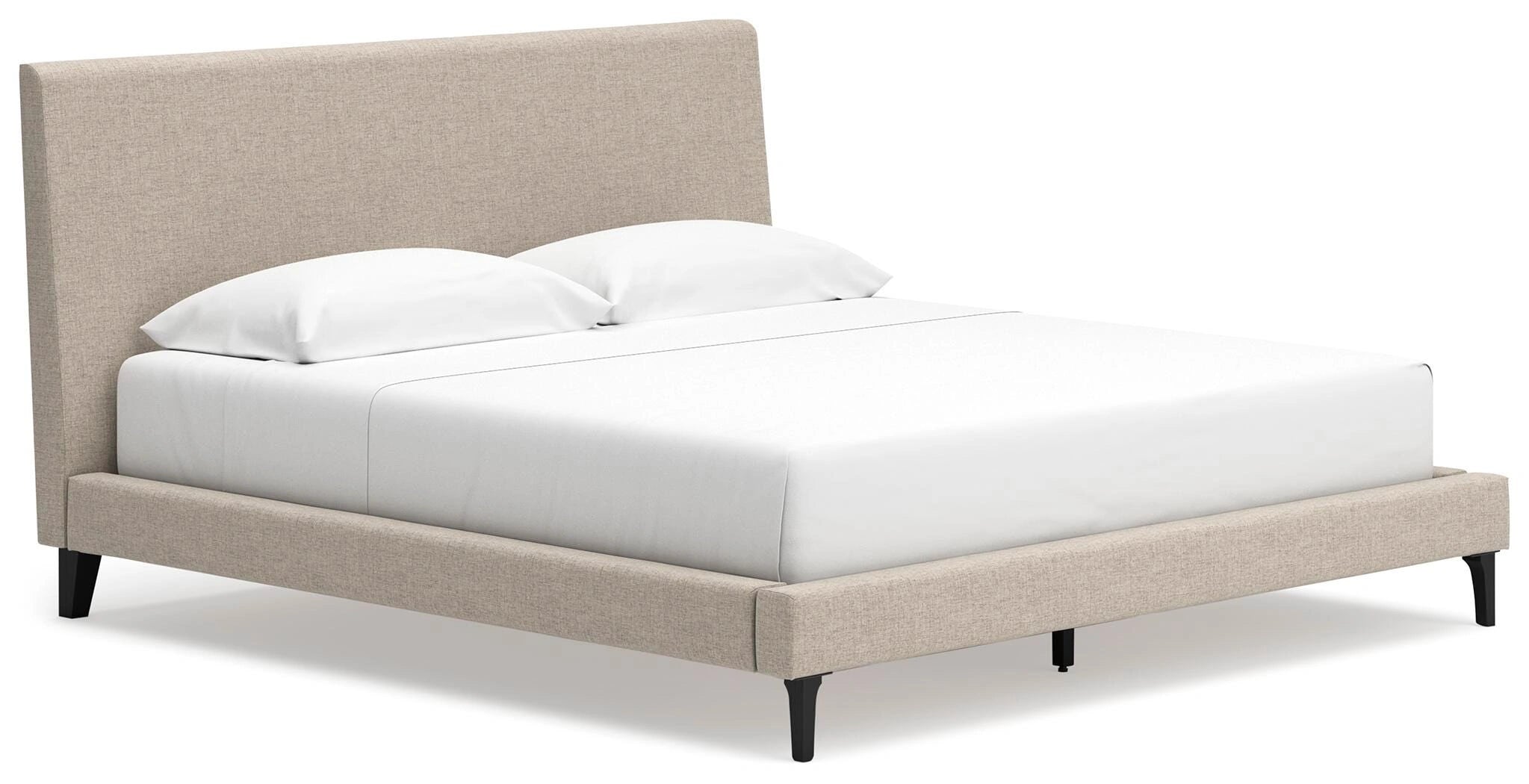 Cama tapizada Cielden con somier de láminas enrollables