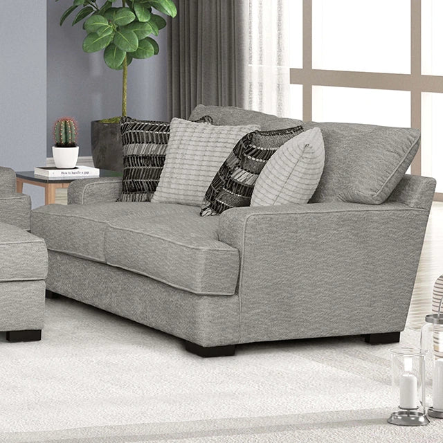 ARDENFOLD Sofá biplaza, beige y gris