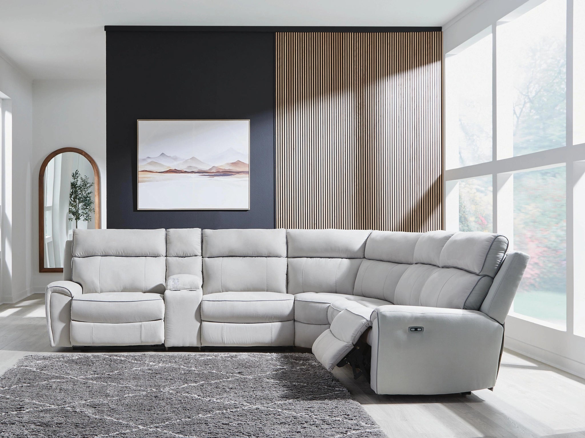 Seccional reclinable eléctrico Social Pointe
