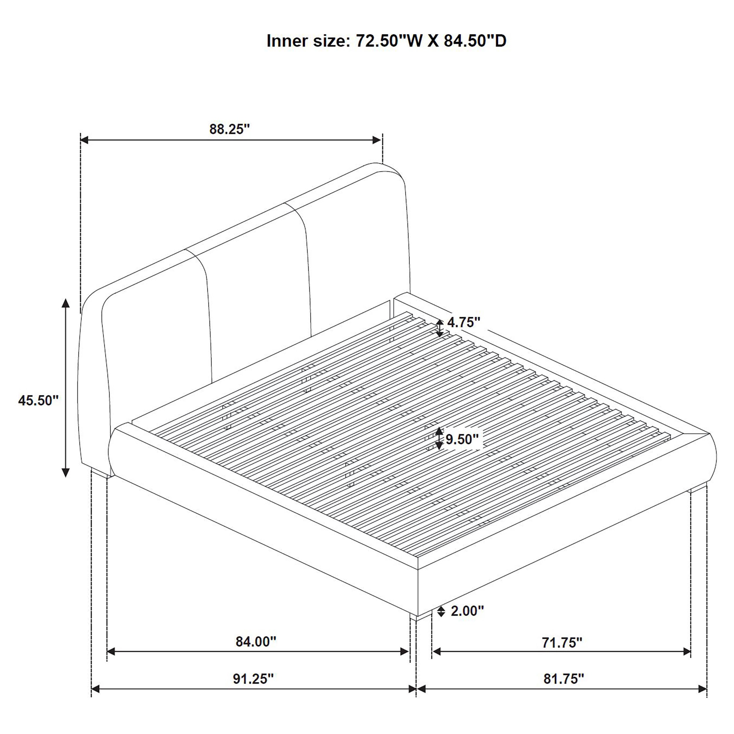 Cama con plataforma Mokena