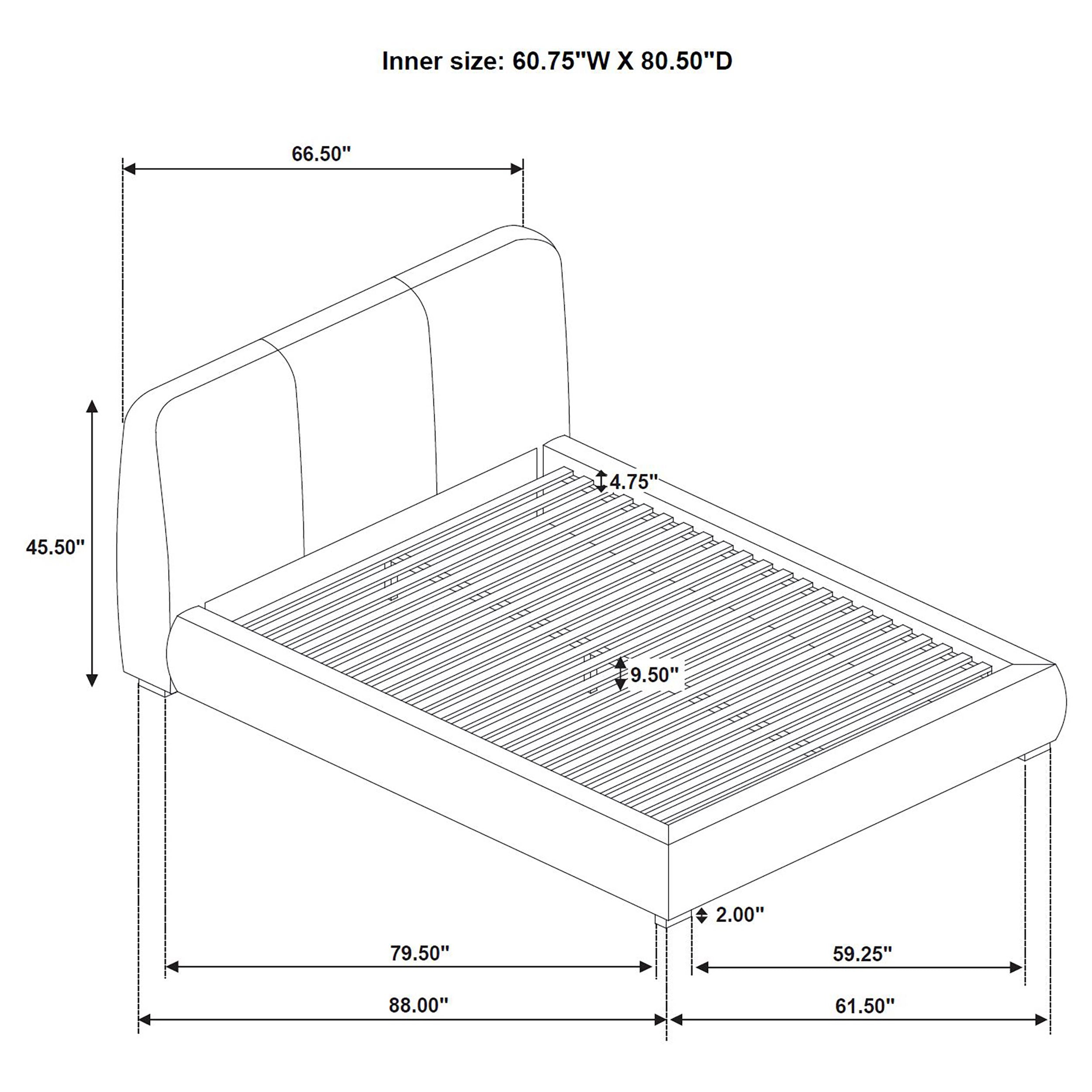 Cama con plataforma Mokena