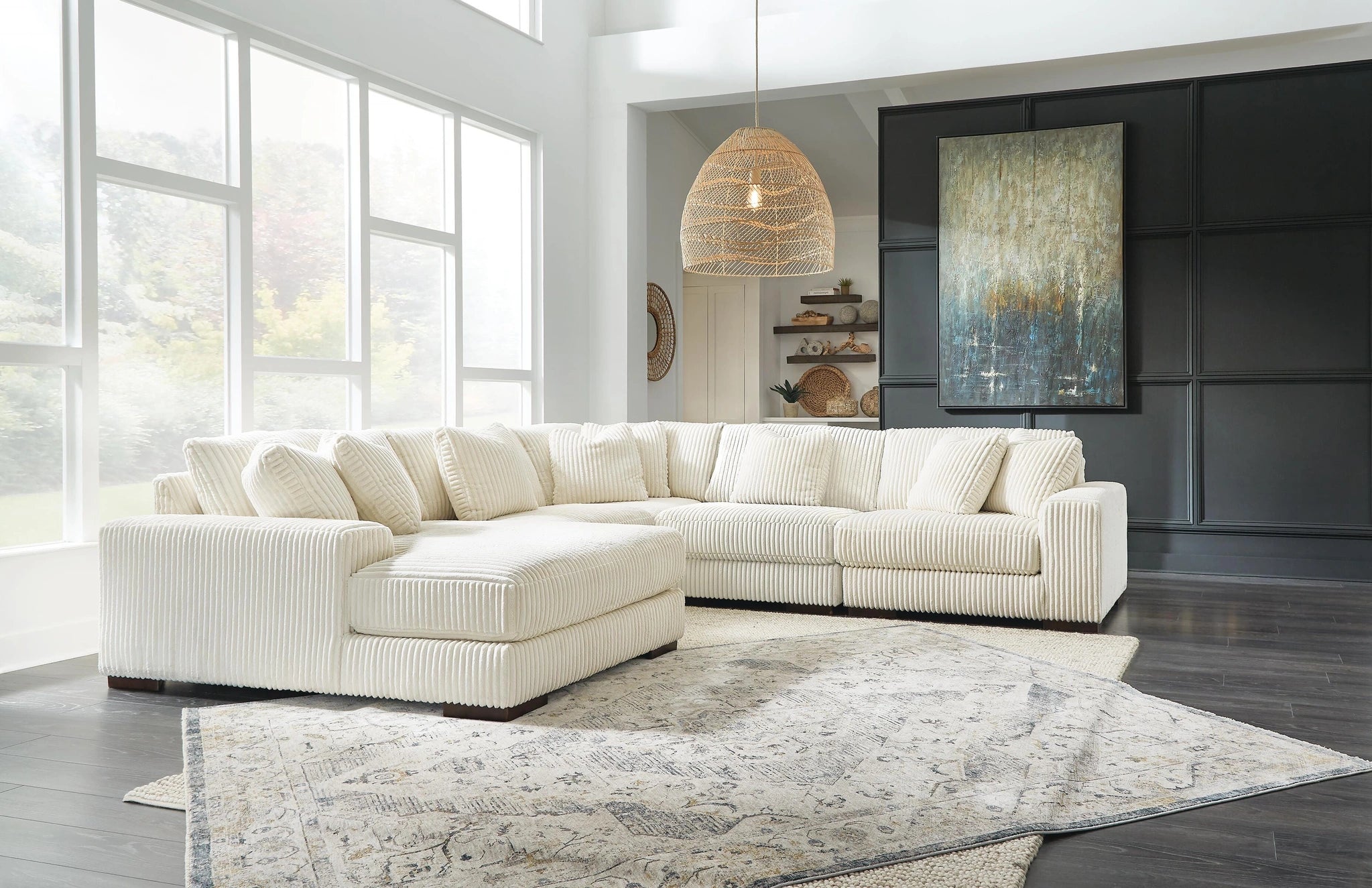 Sofá seccional Lindyn con chaise longue