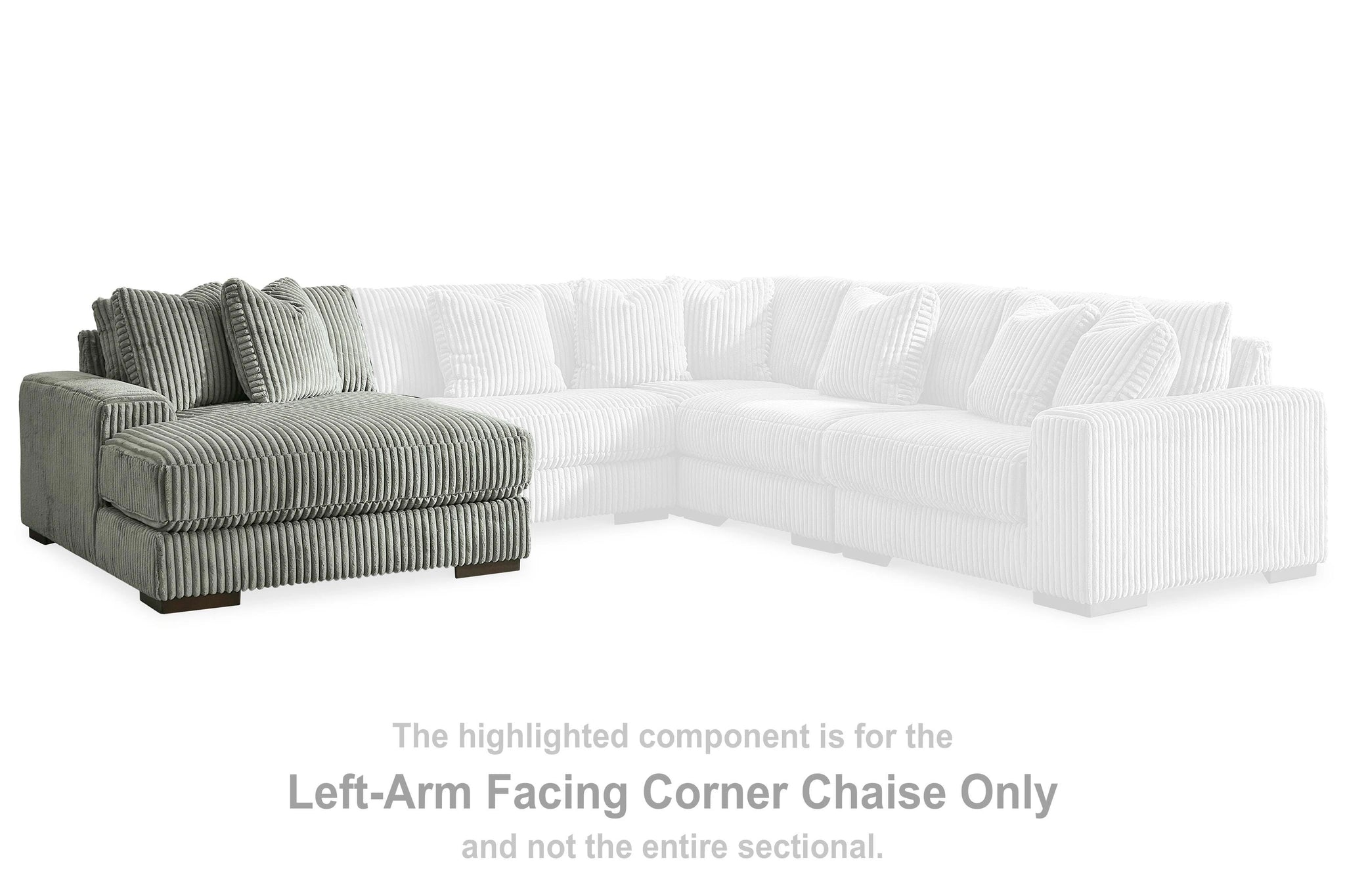 Sofá seccional Lindyn con chaise longue